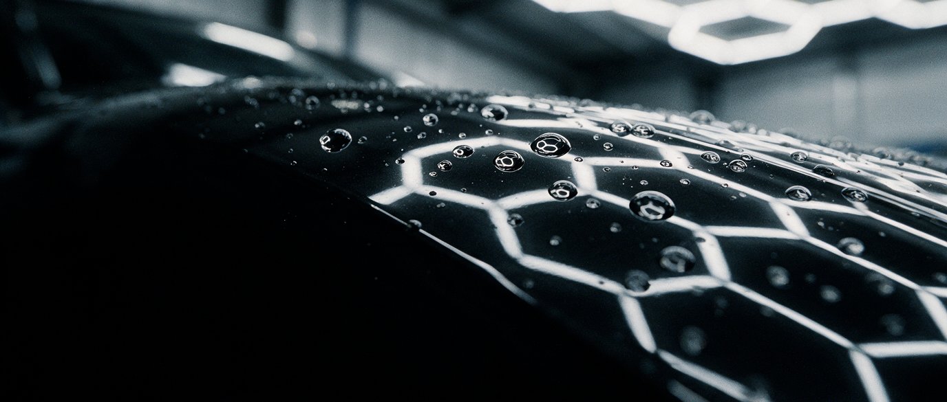 Land Rover Defender 90: water beading after coating